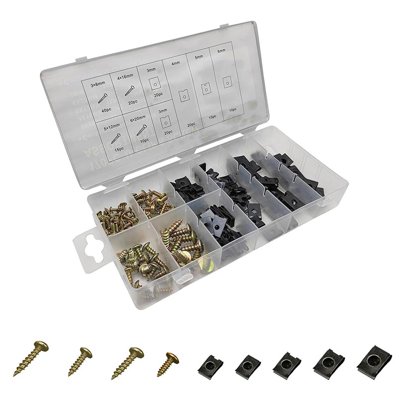 Bilmotor Fastener Selvskærende skrue Base U Type Møtrik Clips